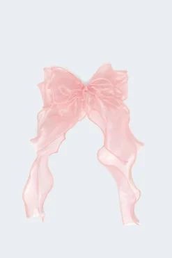 Frilled Bow Hair Clip
