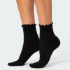Frilled Hem Socks