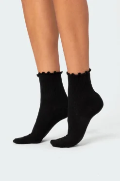 Frilled Hem Socks