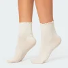 Frilled Hem Socks