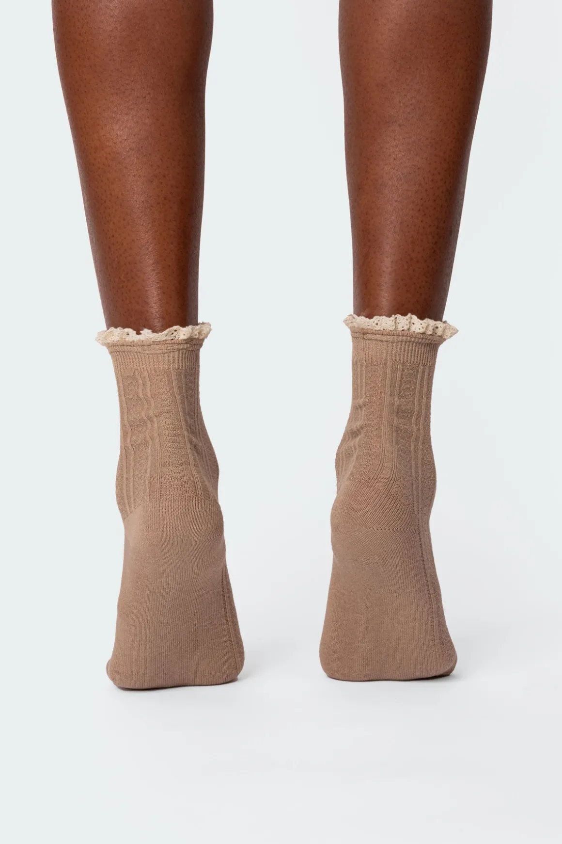 Frilled Pointelle Socks