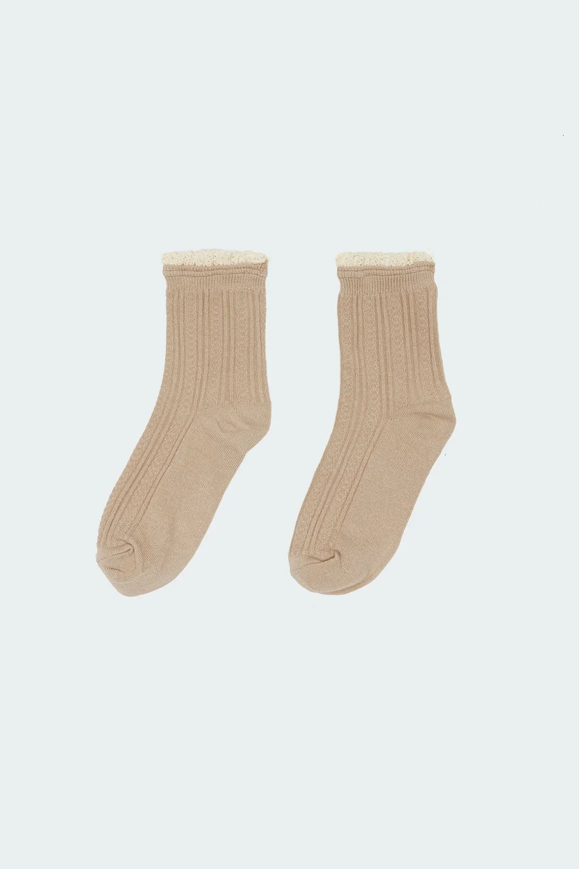 Frilled Pointelle Socks