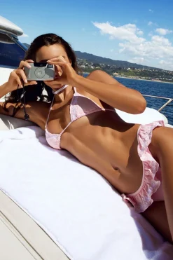 Frilly Triangle Bikini Top