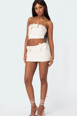 Gabriella Bow Mini Skirt