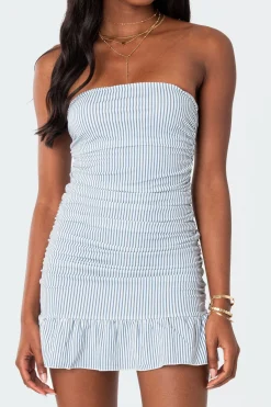 Gaia Gathered Mini Dress