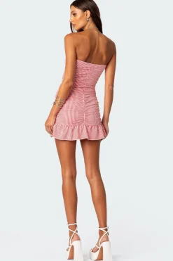 Gaia Gathered Mini Dress