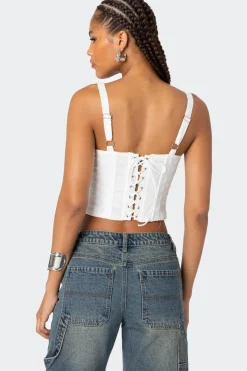 Garden Girl Ribbon Eyelet Corset