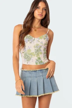 Garden Party Printed Corset