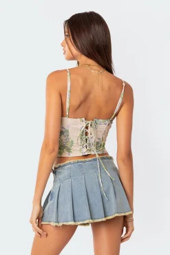 Garden Party Printed Corset