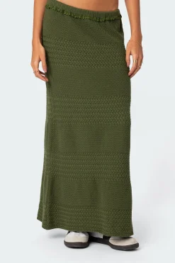 Garner Textured Knit Maxi Skirt