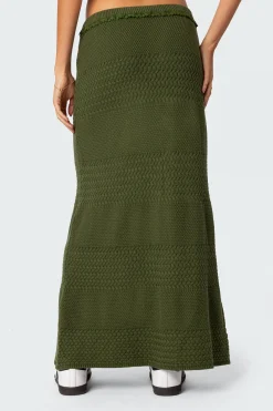 Garner Textured Knit Maxi Skirt