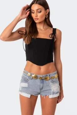 Genevive Woven Stretch Corset