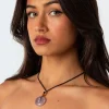 Genie Stone Pendant Cord Necklace