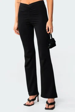 Gina Gathered V-Cut Pants