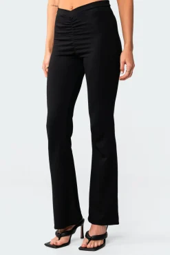 Gina Gathered V-Cut Pants