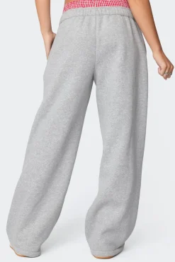Gingham Boxer Detail Sweatpants