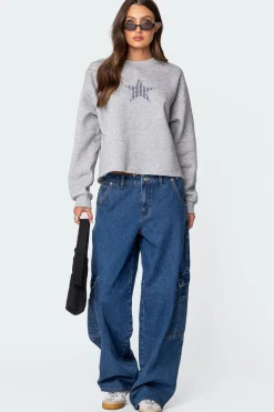 Gingham Star Sweatshirt