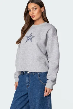Gingham Star Sweatshirt
