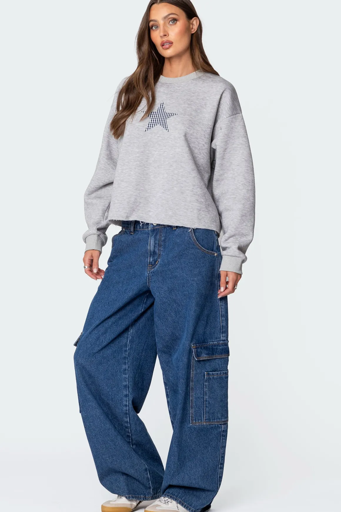 Gingham Star Sweatshirt