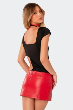 Ginny Asymmetric Cut Out Bodysuit