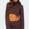 Gino Cropped Turtle Neck Sweater