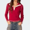 Gio Contrast Stitch Top