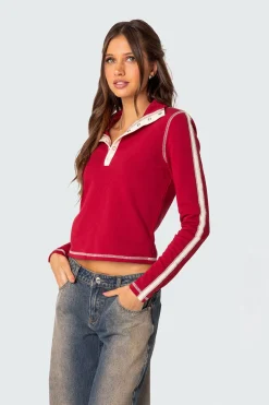 Gio Contrast Stitch Top