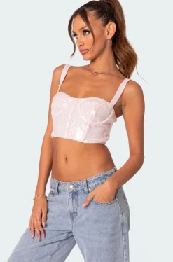 Glitzy Sequin Corset