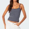 Gretta Striped Ribbed Tank Top