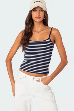 Gretta Striped Ribbed Tank Top