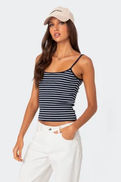 Gretta Striped Ribbed Tank Top