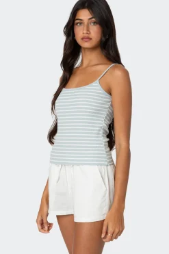 Gretta Striped Ribbed Tank Top