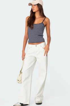 Gretta Striped Ribbed Tank Top
