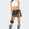 Gwyneth Faux Leather Mini Skirt