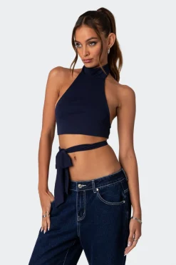 Hamlin Wrap Tie Crop Top