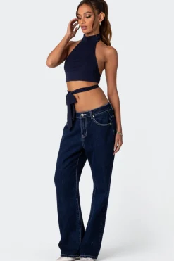 Hamlin Wrap Tie Crop Top