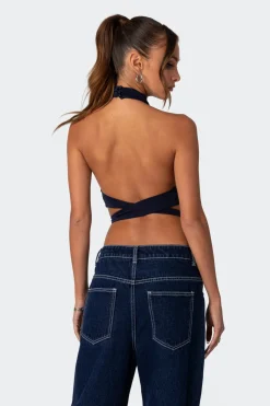 Hamlin Wrap Tie Crop Top