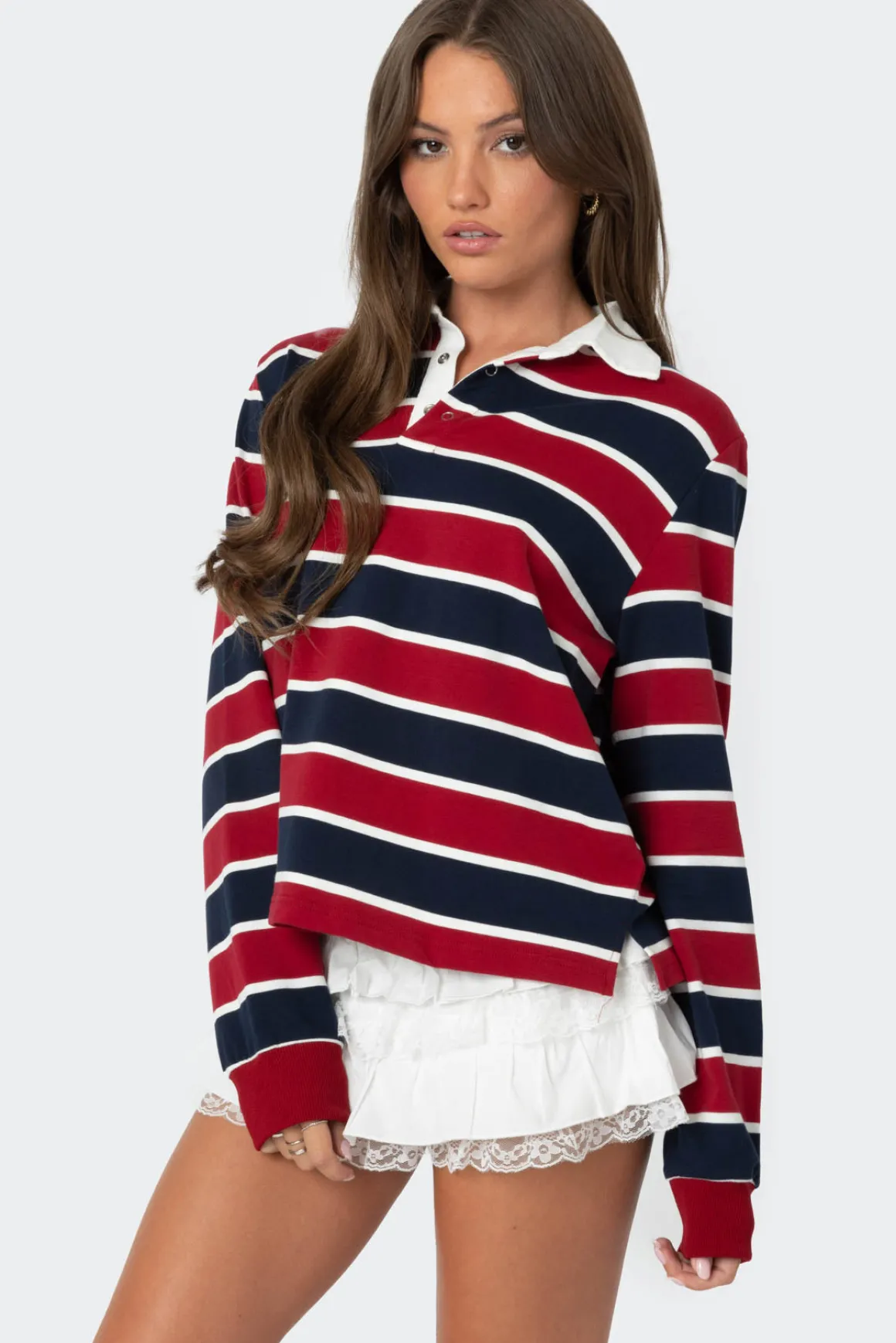 Hanna Striped Collared Shirt