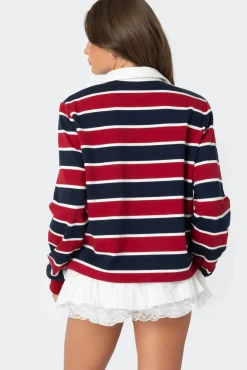 Hanna Striped Collared Shirt