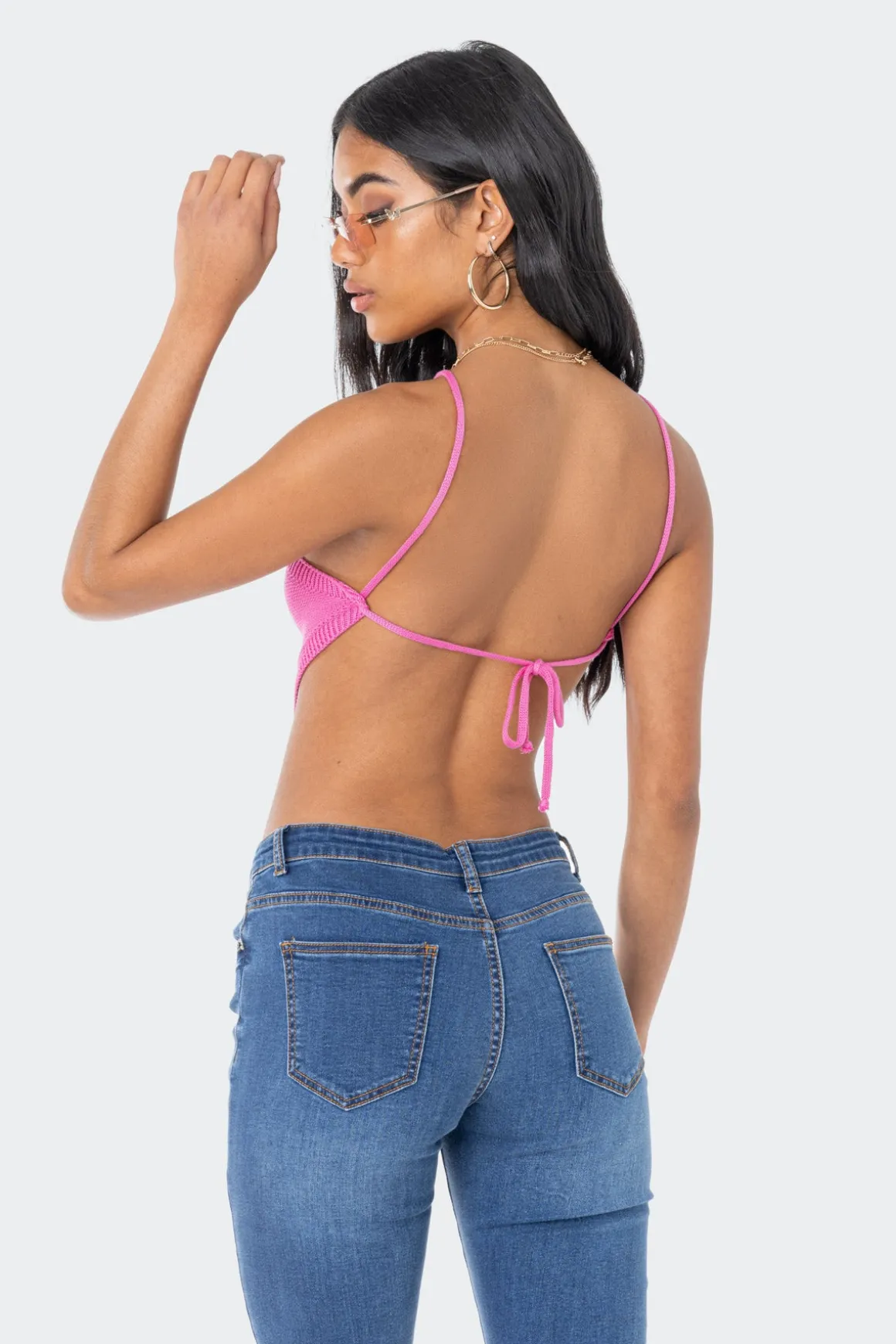 Harlow Knitted Open-Back Top