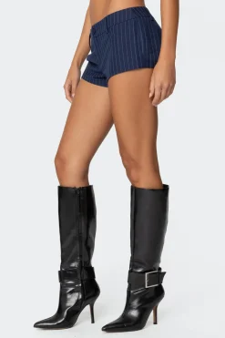 Harrison Pinstripe Micro Shorts