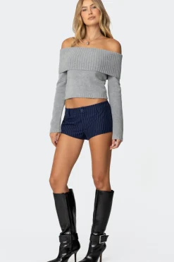 Harrison Pinstripe Micro Shorts
