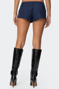 Harrison Pinstripe Micro Shorts