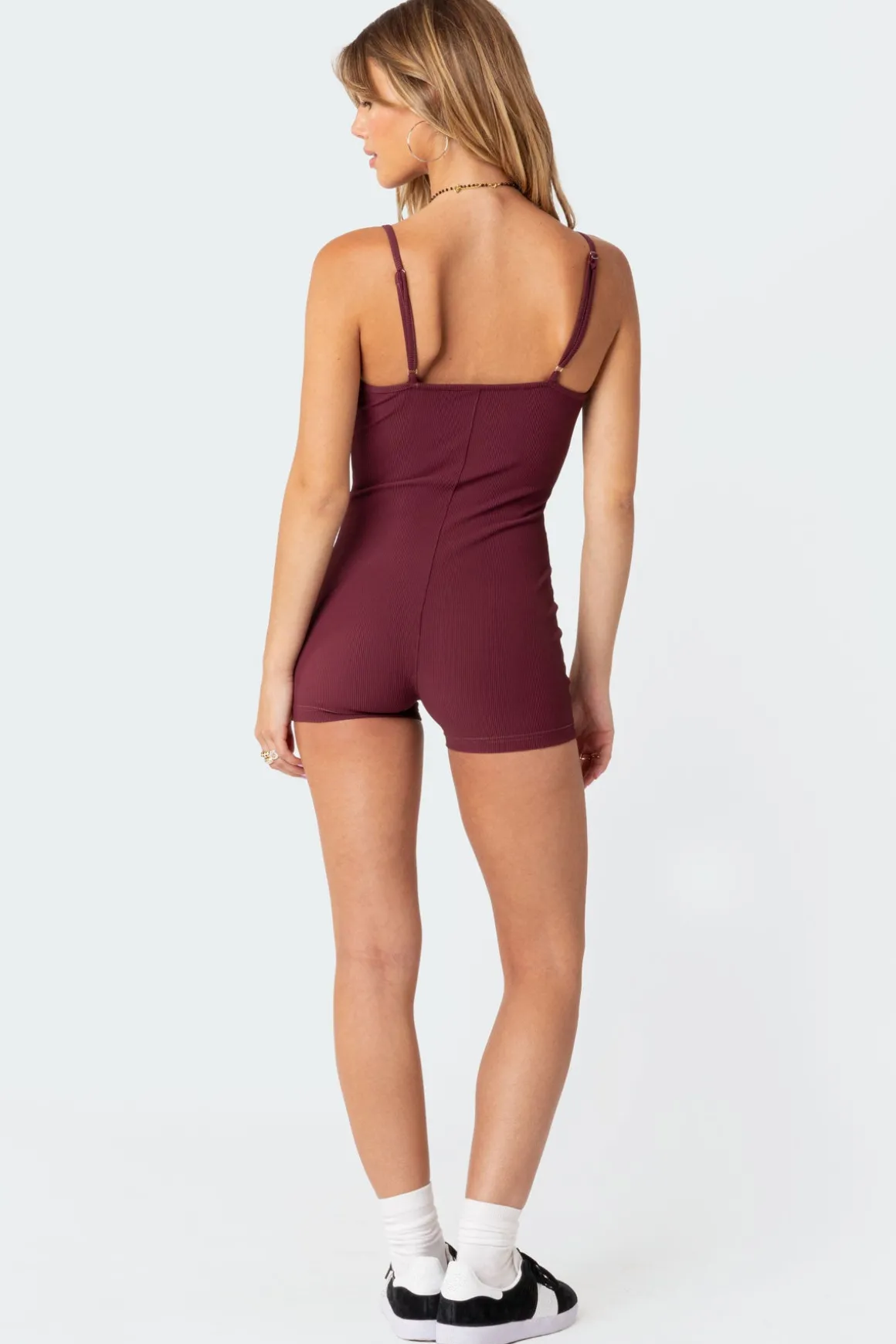 Henley Ribbed Romper