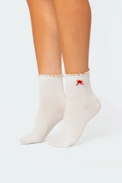 Holiday Ribbed Socks