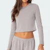Homey Pointelle Long Sleeve T Shirt