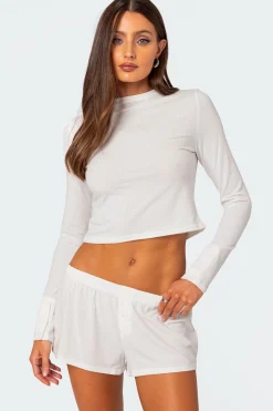 Homey Pointelle Long Sleeve T Shirt