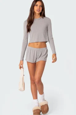 Homey Pointelle Long Sleeve T Shirt