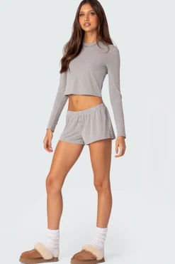 Homey Pointelle Long Sleeve T Shirt