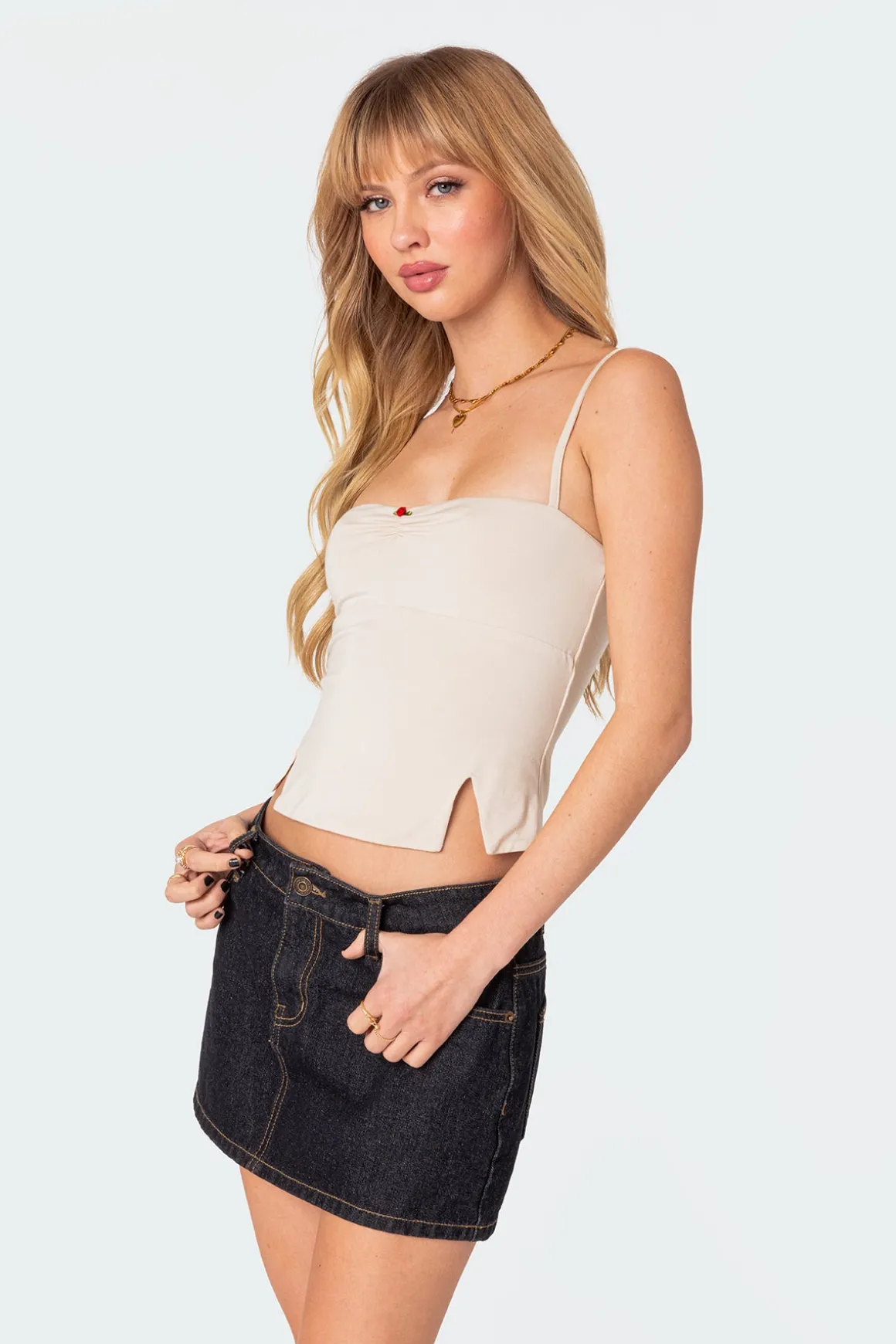 Hope Double Slit Tank Top